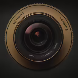 a camera lens with the words kodaka on it