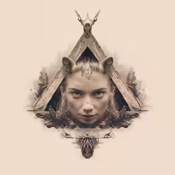 there is an image of a girl with long hair