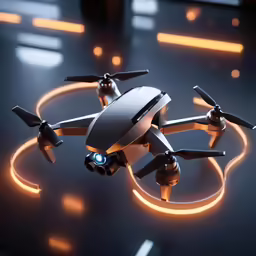 the remote controlled flying toy is light up