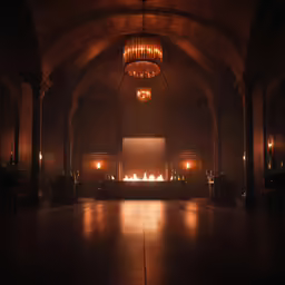 there are candles in the room with no light