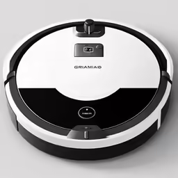 the roomba that is on a table