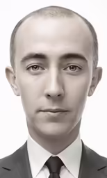 a close up of a man wearing a tie and suit