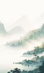 this image depicts the scenery around lake of a mountain