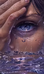 a person with their hands on top of their eye
