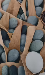 a close up of a group of different pebbles in various packages