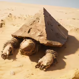 the remains of the tortoise lying on the beach