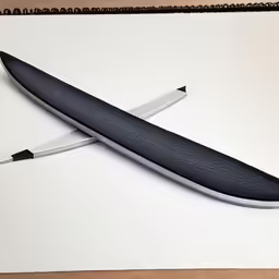 a knife sitting on top of an envelope