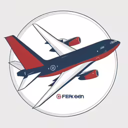 an airplane flying over the sky on a white background