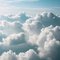 large cloud with sky in the background