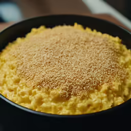 the bowl contains some very tasty looking food