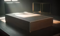 a block of wood on top of a table