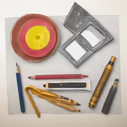 the contents of a beauty product are displayed on the paper