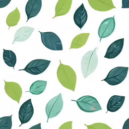 leaves are green on a white background