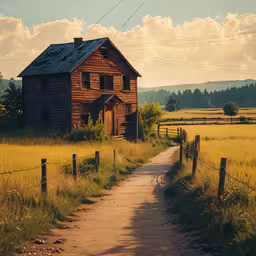 an old abandoned country home sitting on a rural farm road,an old farm house in the country side