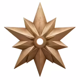the star is an unfinished item that has been cut into pieces