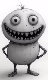 a very cute cartoon character posing for a photo