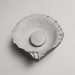 a spoon sits inside of a white bowl