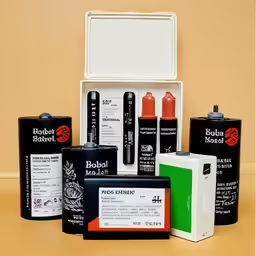 a variety of different types of cigarettes in their packaging
