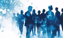 a group of people that are next to each other