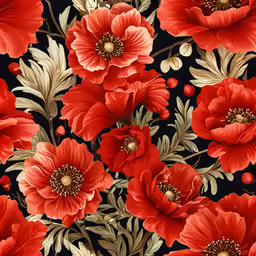 a background image of many large red flowers