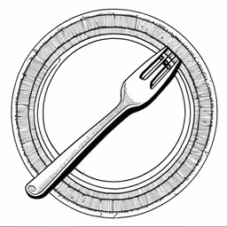 the fork and knife are on the plate