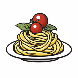 a plate filled with spaghetti with tomatoes and sauce