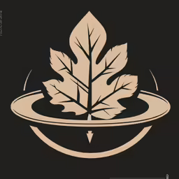 an image of a leaf on top of a black background