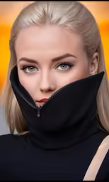 an image of a woman wearing a black outfit