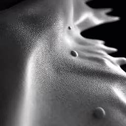the skin is white and has tiny bumps