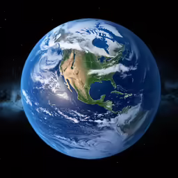 this image is an extremely detailed model of the earth