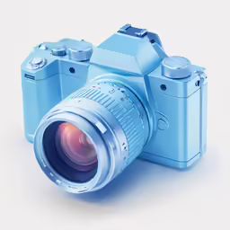an image of a camera with the lens partially open