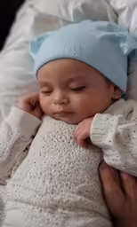 a baby sleeping on top of another baby