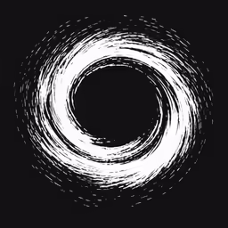 an image of a circle with white paint