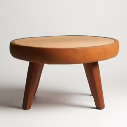 a stool that is made out of wood