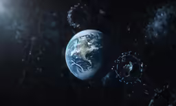 an image of the earth as it approaches the sun
