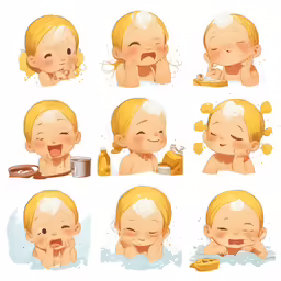 the babys are enjoying their daily routine and being happy with their water