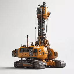 the robot is sitting on a white surface