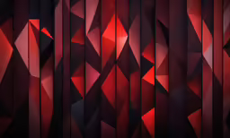 red abstract background featuring dark red geometric shapes