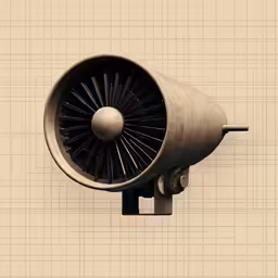 an old style exhaust fan mounted on a wall