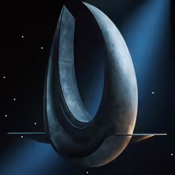 an image of an artistic object in the dark