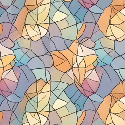 this is a colorful tile pattern that looks like a painting