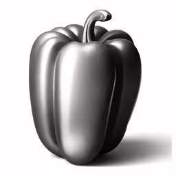 a bell pepper with the word italian food written below it