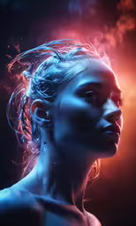 a woman is shown with a very futuristic look