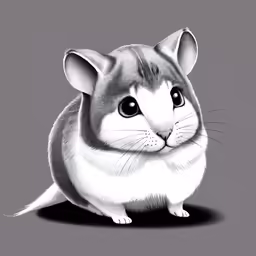 a black and white chino rabbit looking sad
