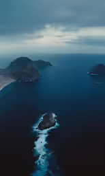an island off the coast of a large body of water