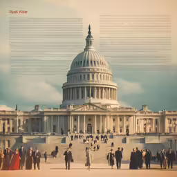 people walking in front of the capitol building in washington d c