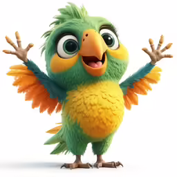 a very cute little bird with big eyes