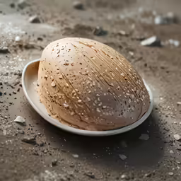 a peeled and unpeeled banana sits on a plate