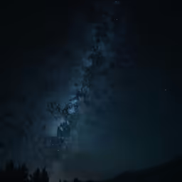 some night skies that are shining with the stars