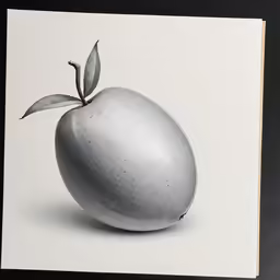 a black and white photo with a leaf on top
